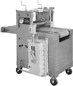 Union Tool reverse roller coater with conveyor
