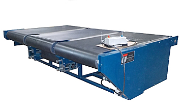 Union Tool Belt Transfer Conveyor will transfer different flat substrate material from one processing system to another.