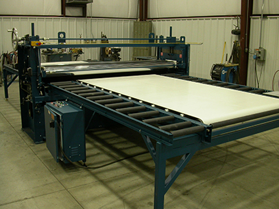 Hot melt roller coater laminatro for floor mats